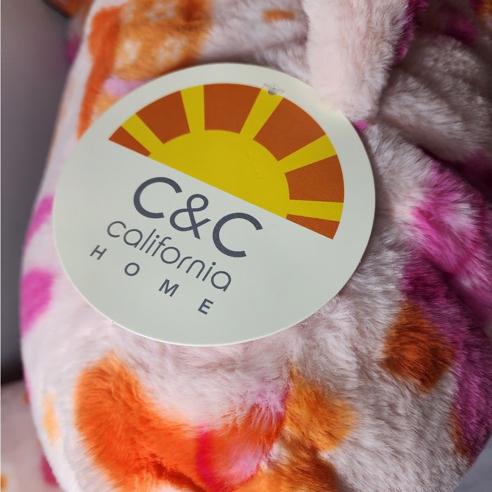 C&C California Colorful Cowboy themed throw ! NWT!